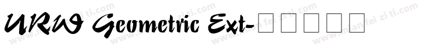 URW Geometric Ext字体转换